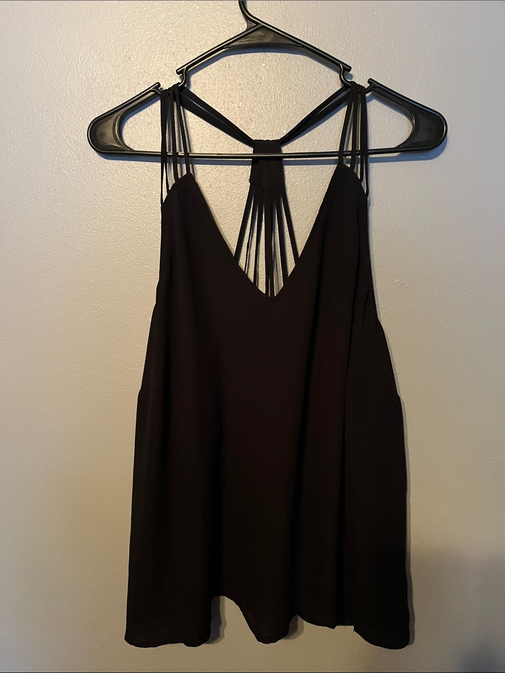 Forever 21 Black Strappy-Back Cami Top